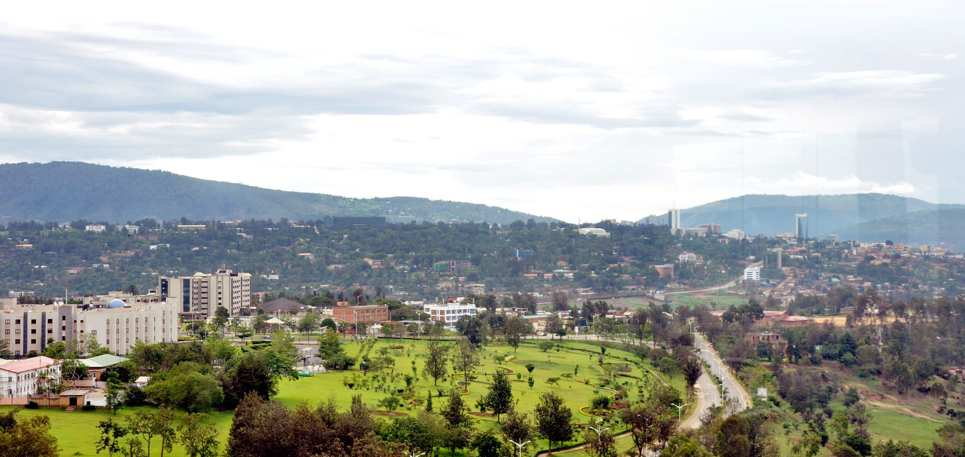 The Kigali skyline from the east